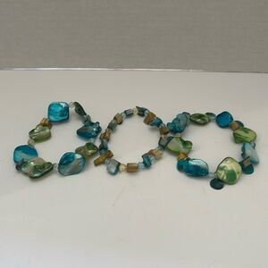 Set of three bracelets elastic